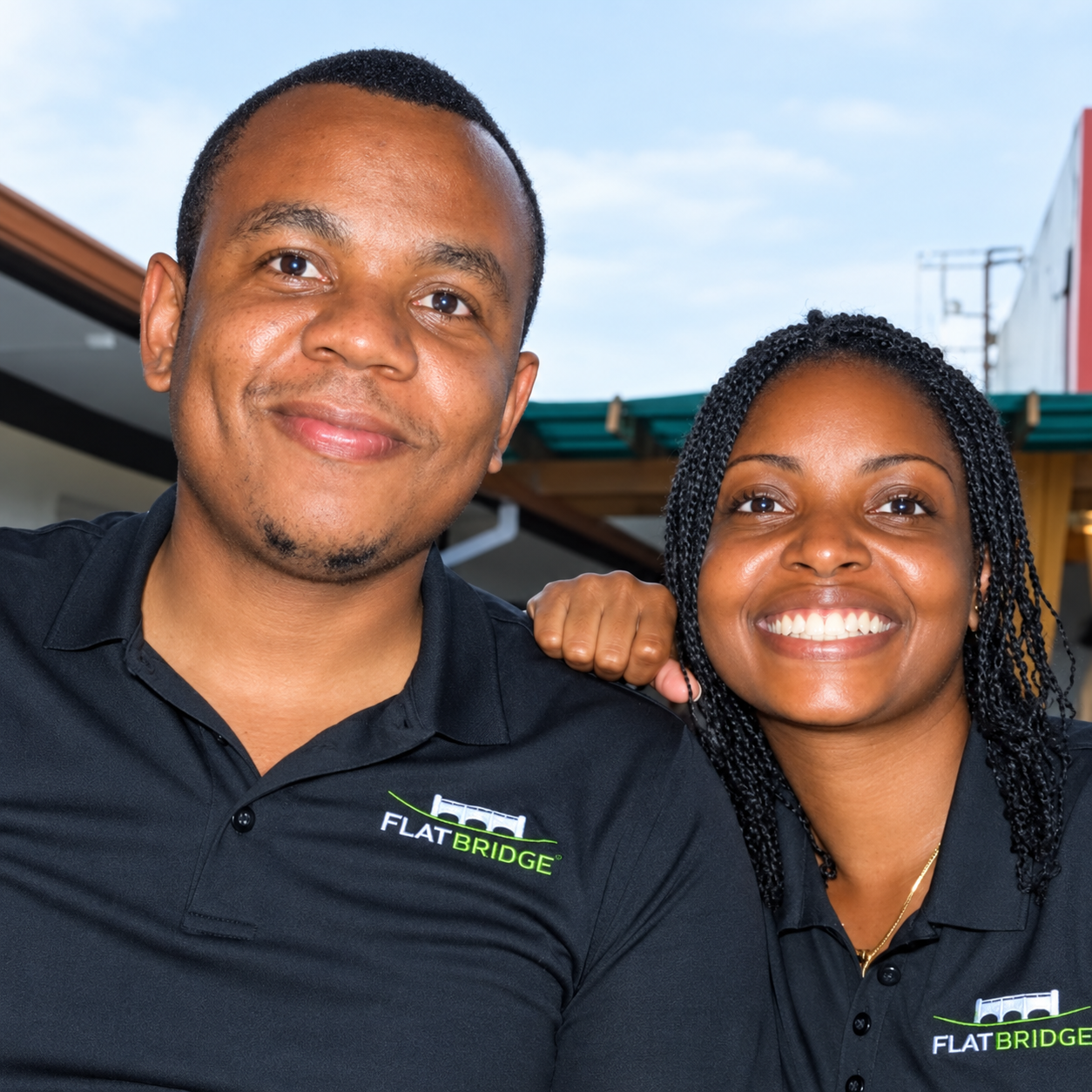 Members of the Flat Bridge team, Mandeville, Jamaica.